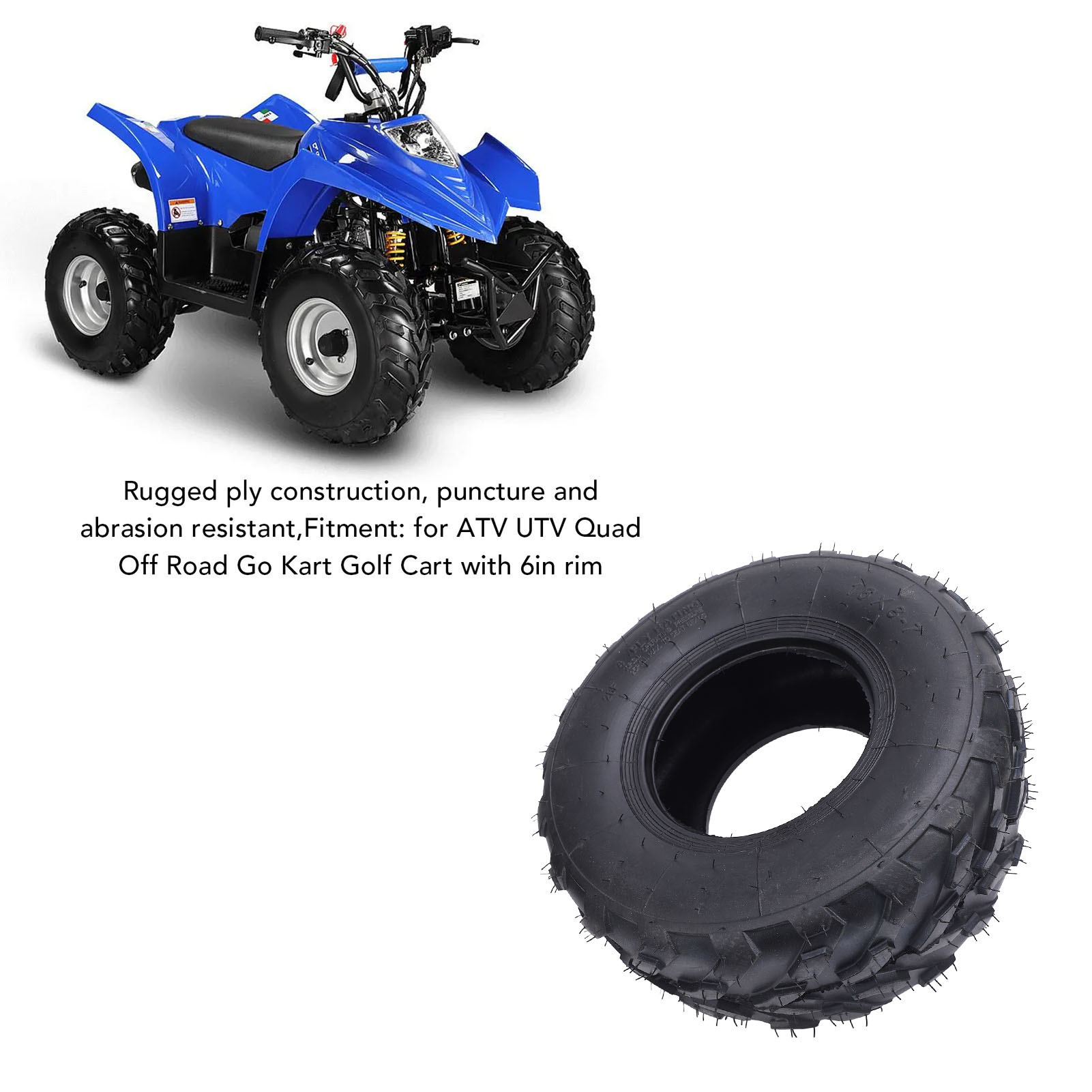 Road Bike Tire - إطار ATV مقاس 16x8-7 بوصة، مطاطي
