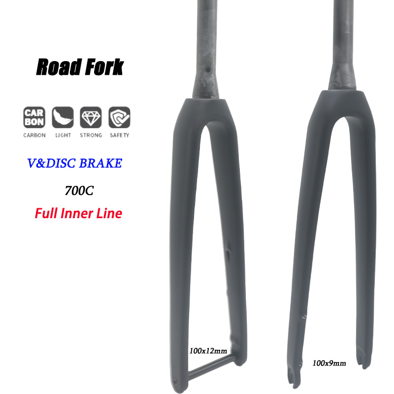 Cycling Gear Inches - شوكة دراجة طريق جديدة من ألياف