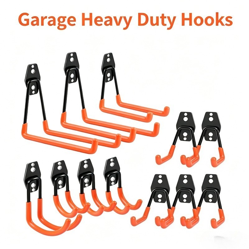 Cycling Gear Wall Hanger - خطافات جراج شديدة التحمل مثبتة على