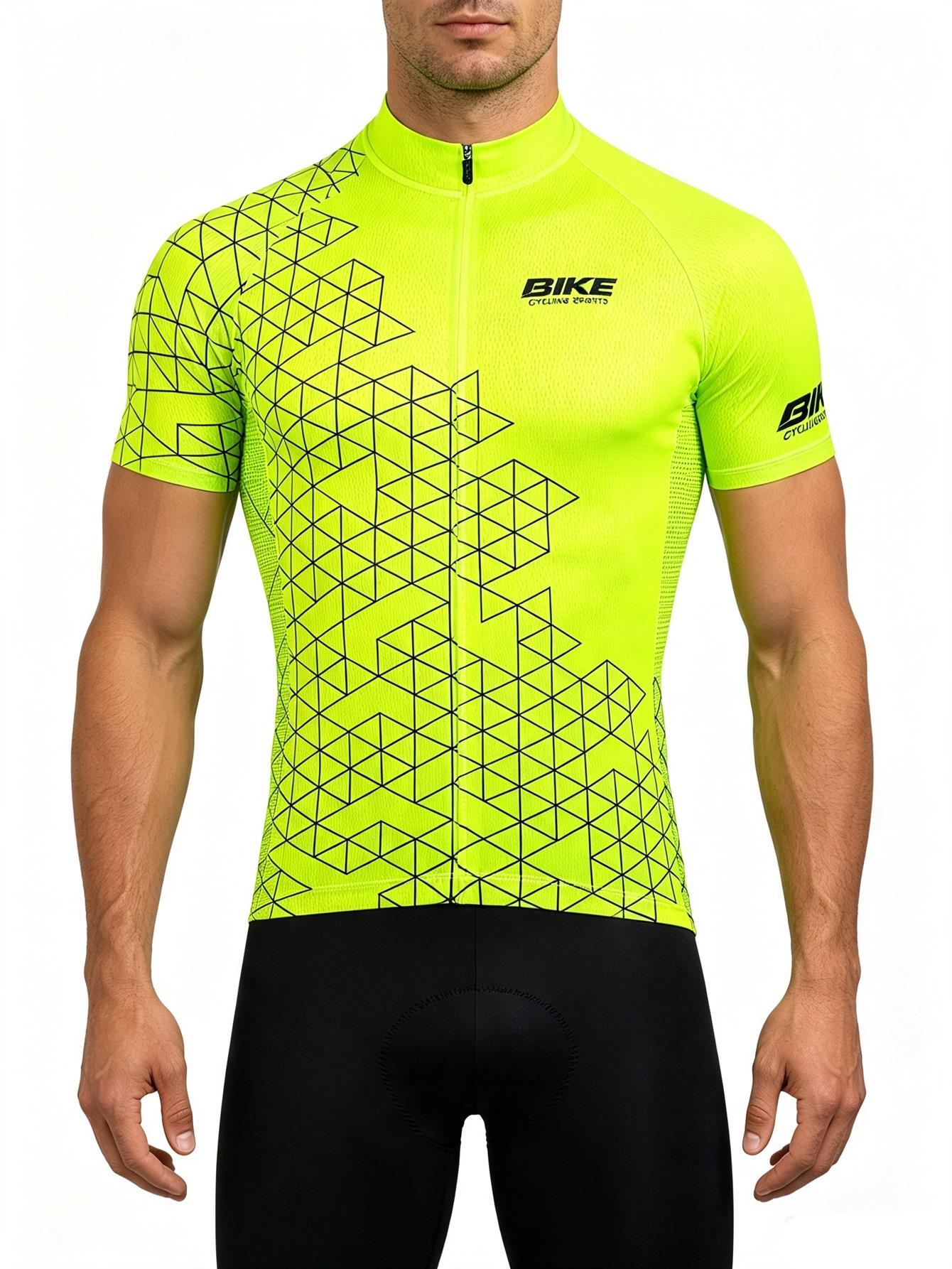 Cycling Gear Logo - طقم ملابس صيفية لركوب الدراجات للرجال،