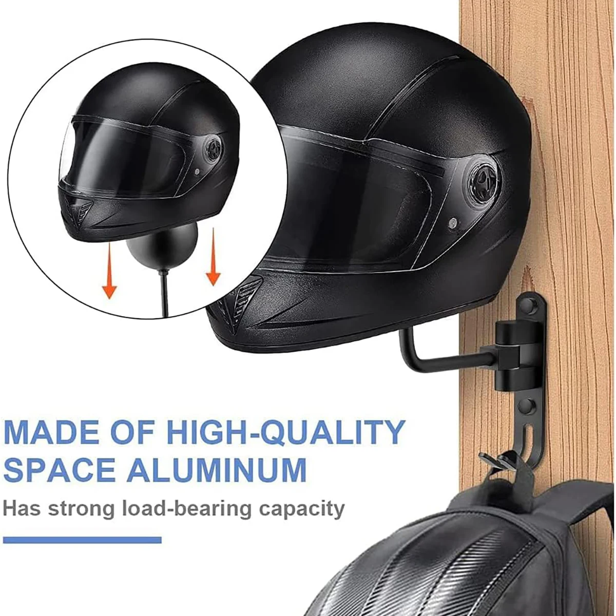Cycling Gear Wall Hanger - دراجة نارية خوذة الرف جدار جبل