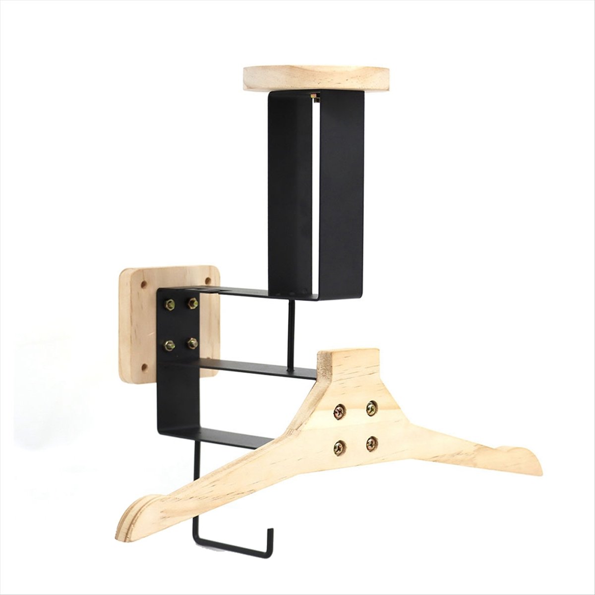 حامل خشبي جديد للخوذة على شكل  - مراجعة Cycling Gear Wall Storage وسعره