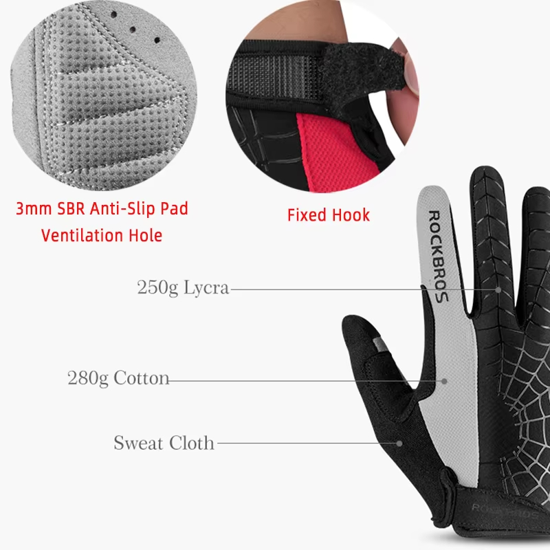 ROCKBROS الربيع قفازات ركوب ال - مراجعة Cycling Gear Pas وسعره
