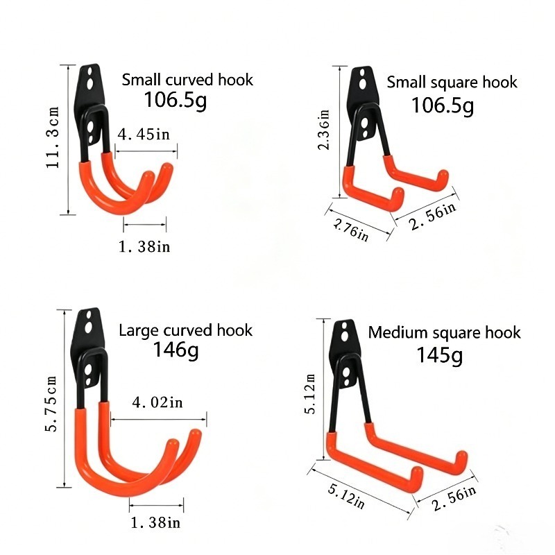 خطافات جراج شديدة التحمل مثبتة - مراجعة Cycling Gear Wall Hanger وسعره