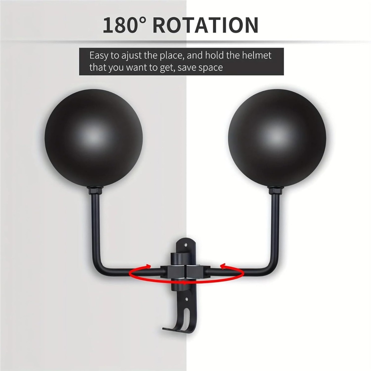 180 °   حامل خوذة الدراجة القا - مراجعة Cycling Gear Wall Storage وسعره