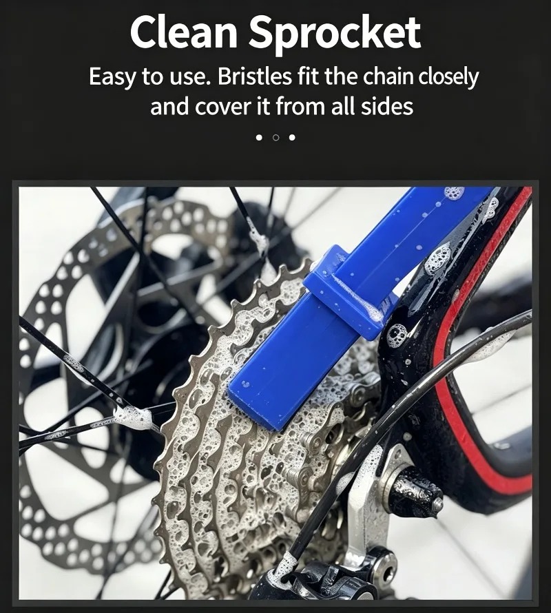 فرشاة تنظيف سلسلة الدراجة النا - مراجعة Cycling Gear Inches وسعره