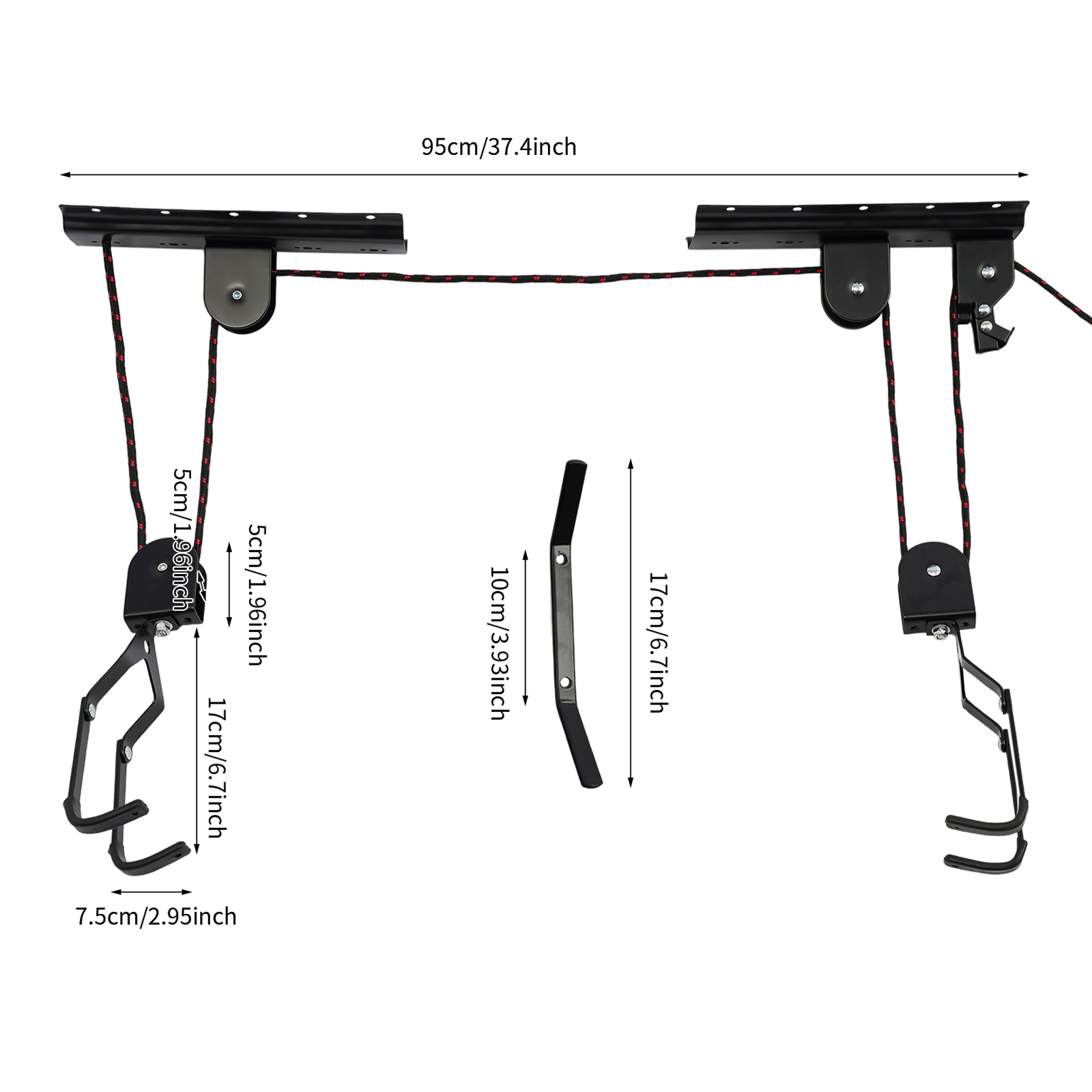 حامل دراجات للسقف في المرآب، ر - مراجعة Cycling Gear Wall Hanger وسعره