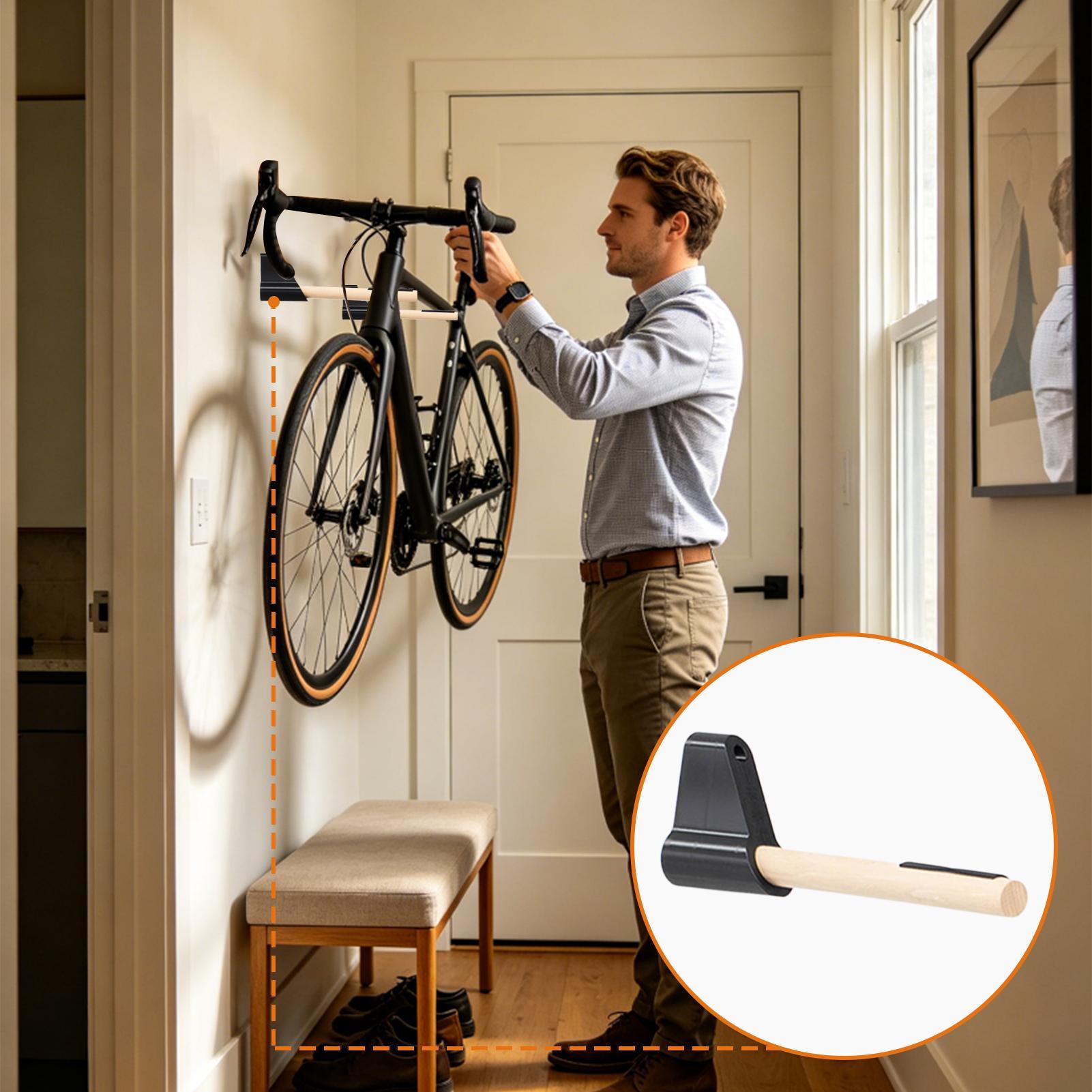 حامل دراجة للتعليق على الحائط، - مراجعة Cycling Gear Wall Hanger وسعره